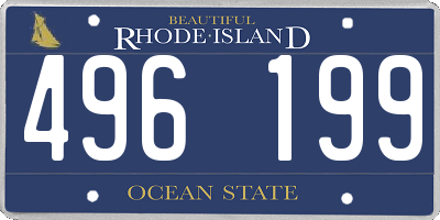RI license plate 496199