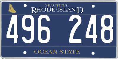 RI license plate 496248