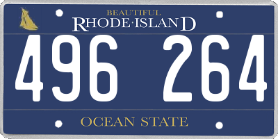 RI license plate 496264