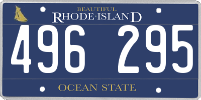 RI license plate 496295
