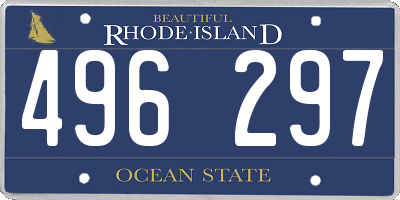 RI license plate 496297