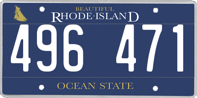 RI license plate 496471