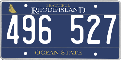 RI license plate 496527