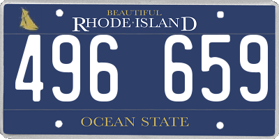 RI license plate 496659