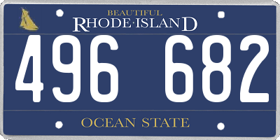 RI license plate 496682