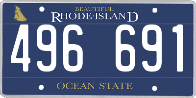RI license plate 496691