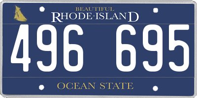 RI license plate 496695
