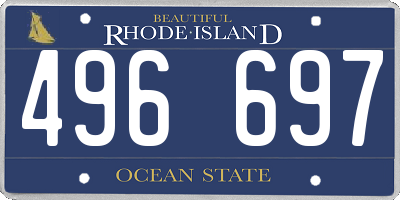 RI license plate 496697