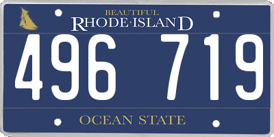 RI license plate 496719