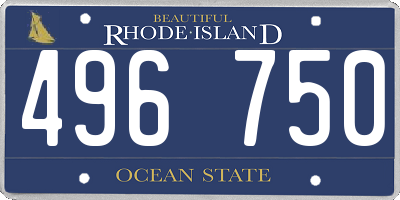 RI license plate 496750