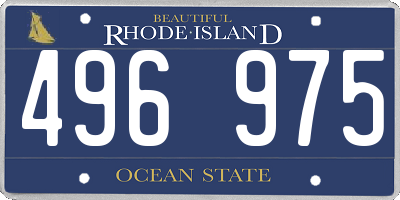 RI license plate 496975