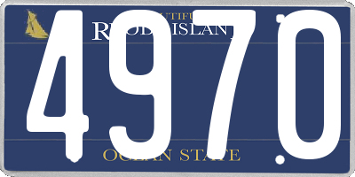 RI license plate 4970