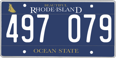 RI license plate 497079