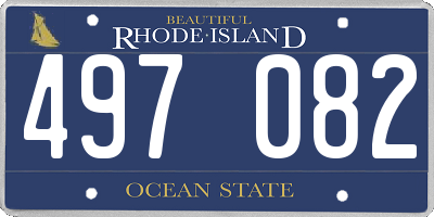 RI license plate 497082