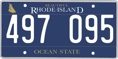 RI license plate 497095