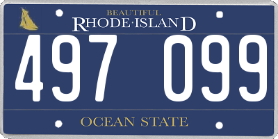 RI license plate 497099