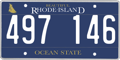 RI license plate 497146