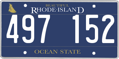 RI license plate 497152