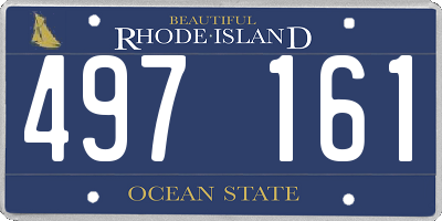 RI license plate 497161