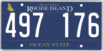 RI license plate 497176