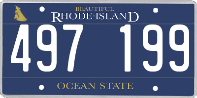 RI license plate 497199