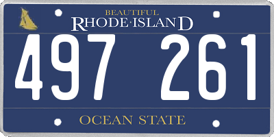 RI license plate 497261