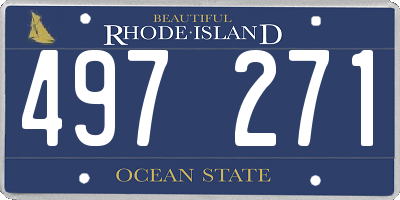 RI license plate 497271