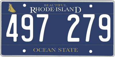 RI license plate 497279