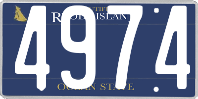 RI license plate 4974
