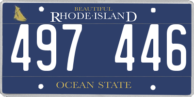 RI license plate 497446