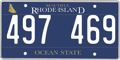 RI license plate 497469