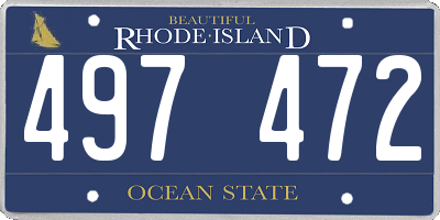 RI license plate 497472