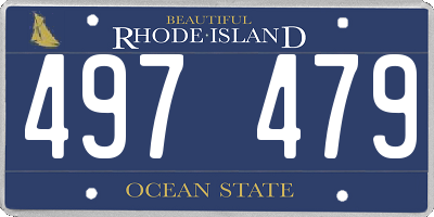 RI license plate 497479