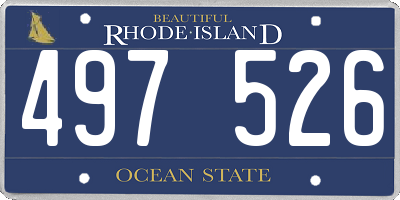 RI license plate 497526