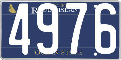 RI license plate 4976