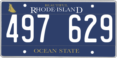 RI license plate 497629