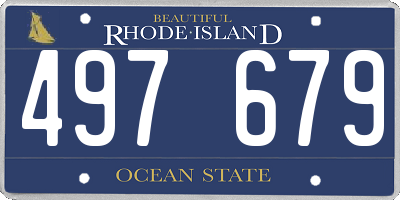 RI license plate 497679
