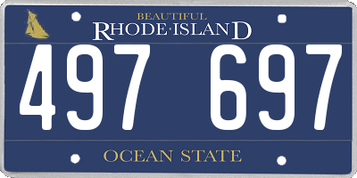 RI license plate 497697