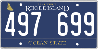 RI license plate 497699