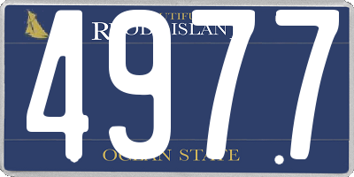 RI license plate 4977