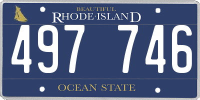 RI license plate 497746