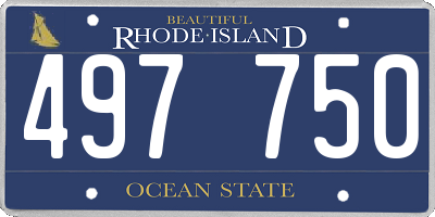RI license plate 497750