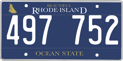 RI license plate 497752