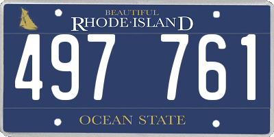 RI license plate 497761
