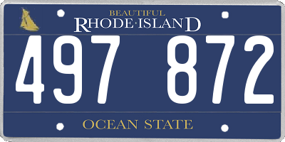 RI license plate 497872