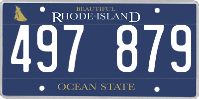 RI license plate 497879
