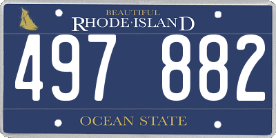 RI license plate 497882