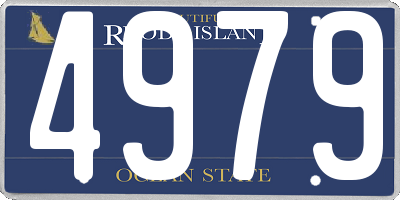 RI license plate 4979