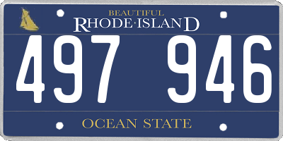 RI license plate 497946