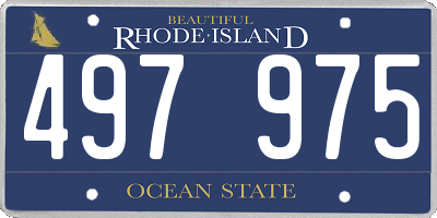 RI license plate 497975